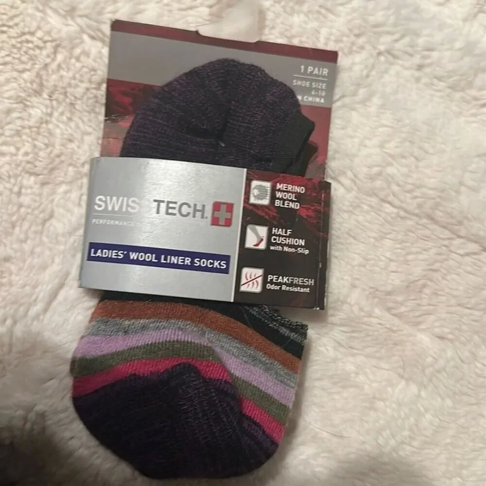 Swiss Tech wool liner socks